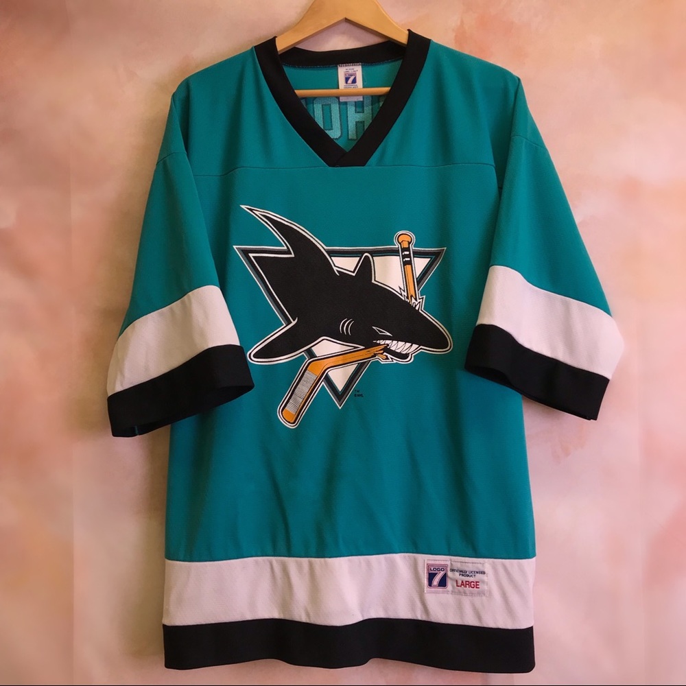 90s Vintage Bernie Nicholls San Jose Sharks Jersey